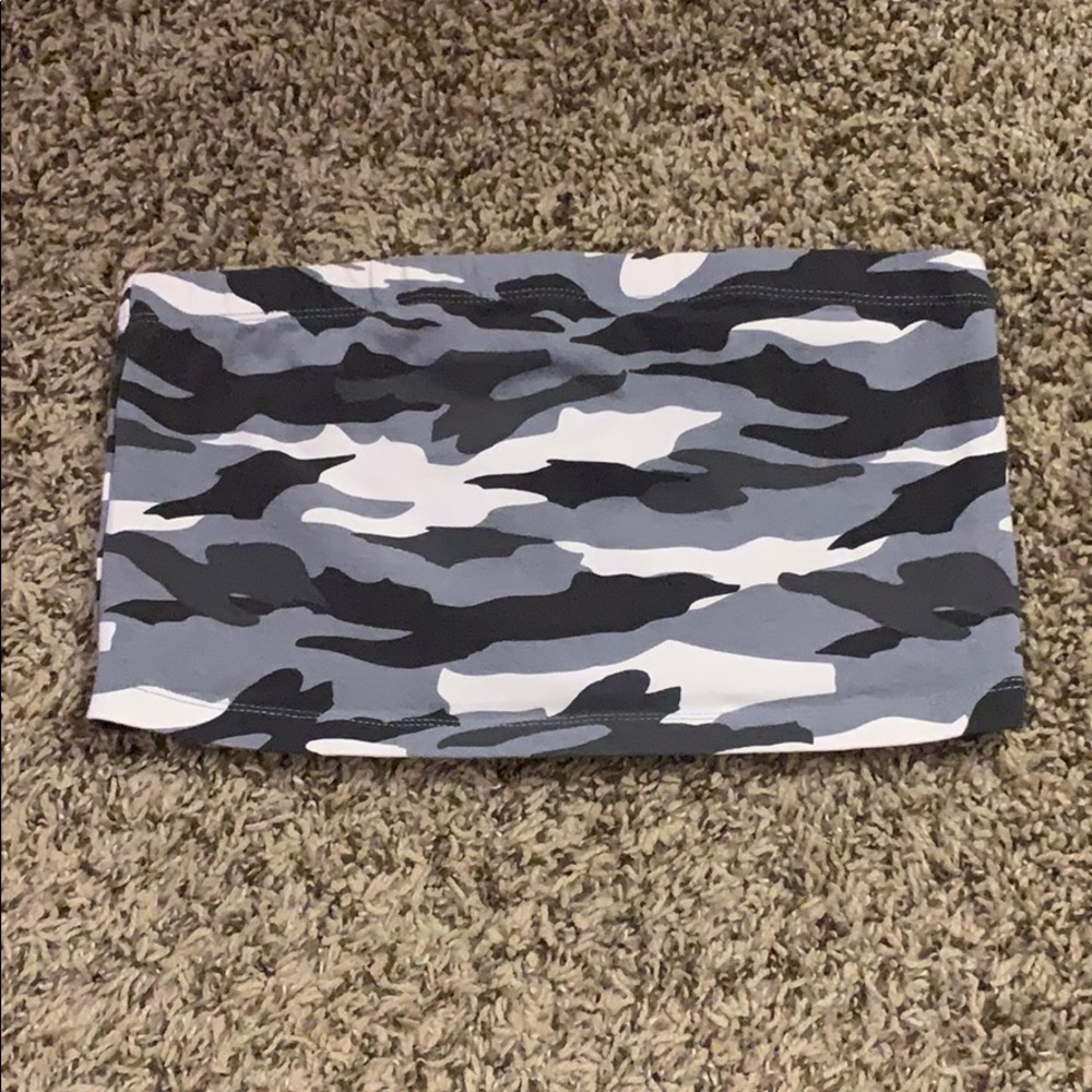 F21 Camo Tube Top